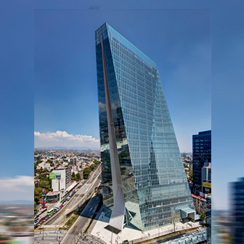 Manacar Tower CDMX glass facade insulated units