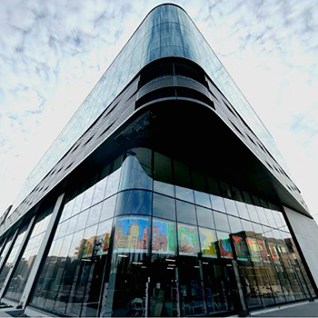 Northwestern Medicine Bronzeville Chicago Curved Insulated Glass Units Cristacurva